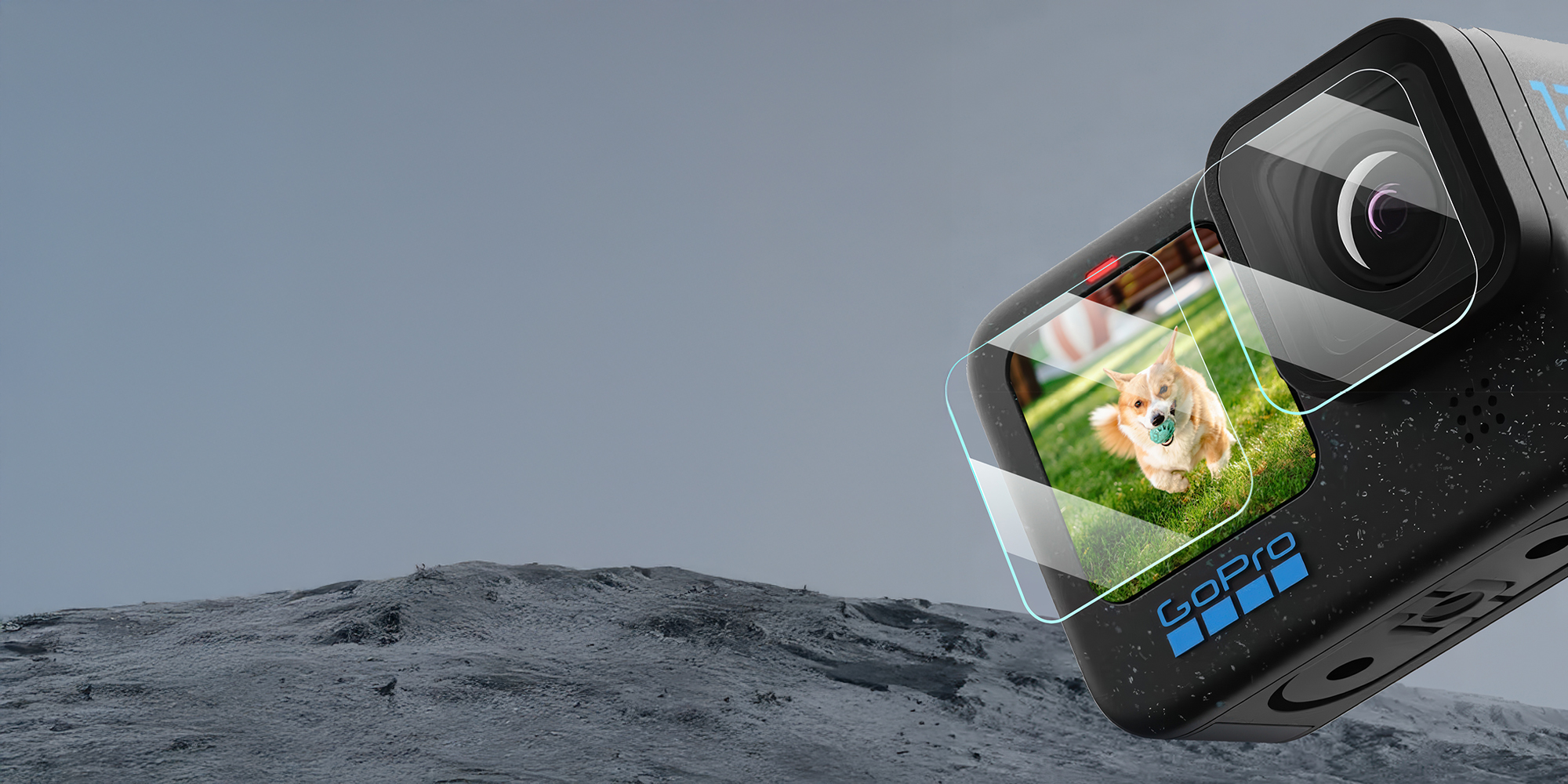 Zestaw osłon LCD K&F Concept do GoPro Hero 9 / 10 / 11 / 12 - Kompleksowa ochrona całej kamery GoPro